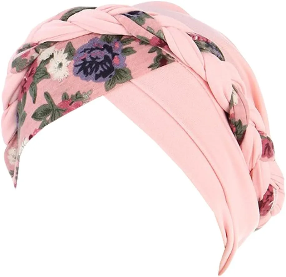 3 Pack Womens Printed Turban Hat Head Wraps Covers Chemo Cancer Beanies Cap Headwear
