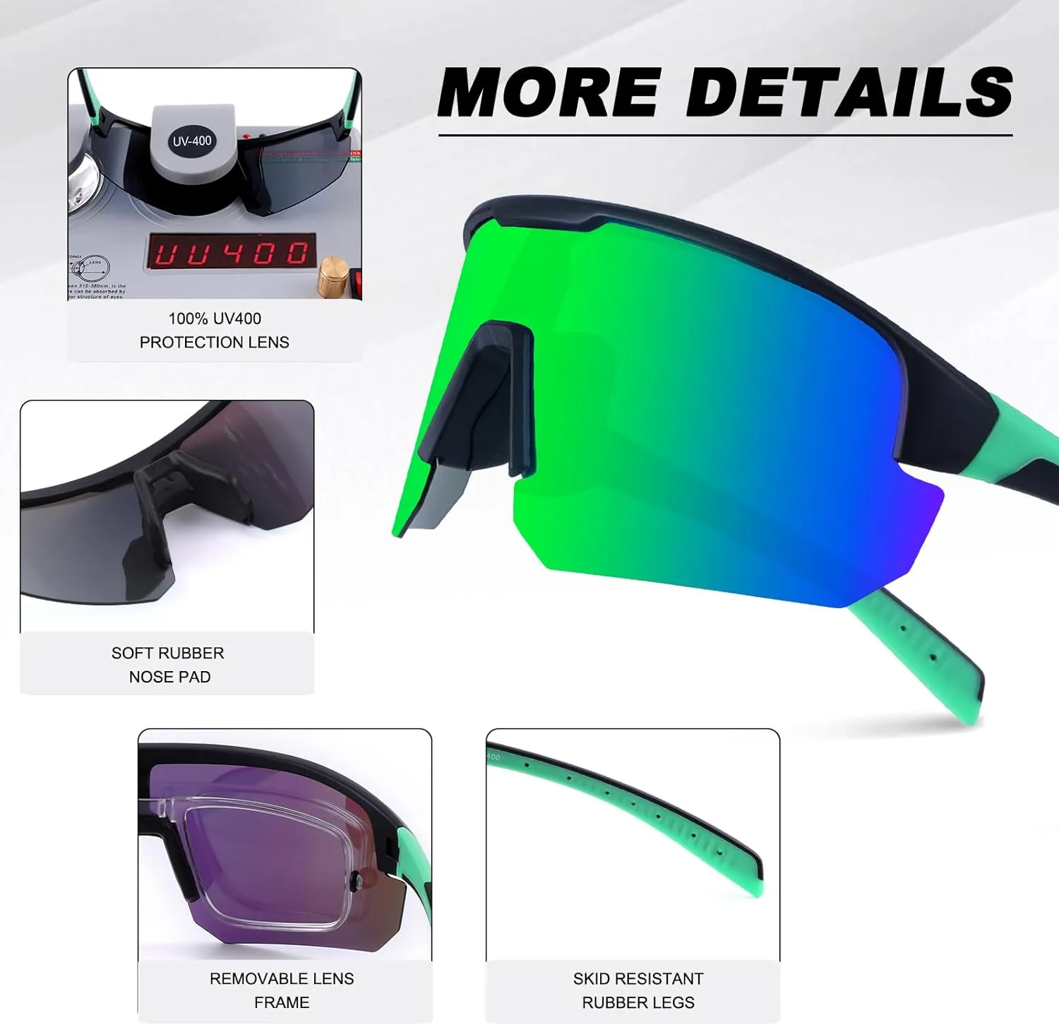 BangLong Polarized Baseball Sunglasses for Men Women UV Protection Cycling Glasses for Sports Running Bike Golf Fishing