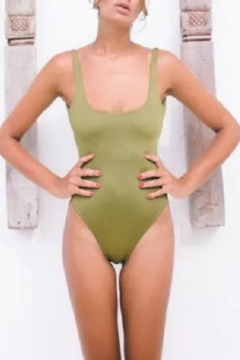 Bayu The Label Biaha One-Piece in Olive