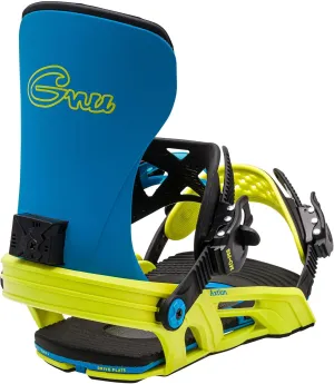 Bent Metal Axtion Mens Snowboard Bindings, M, Blue/Green