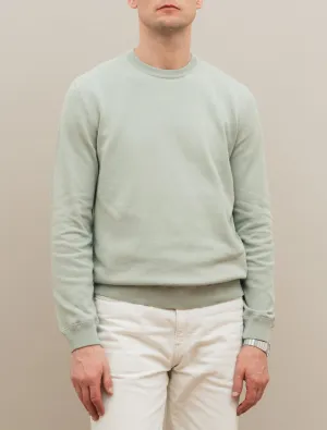 Cotton Knitted Collage Sweater Sage