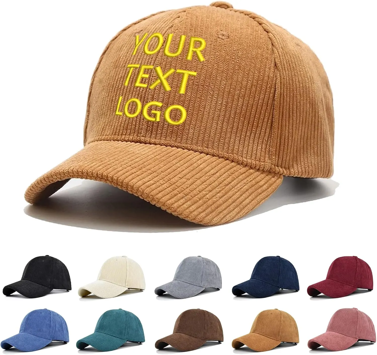 Custom Baseball Cap with Embroidery Text Logo and Print Photo,Image, Personalized Adjustable Summer Sun Hat Unisex