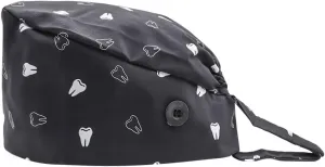 Cute Printed Working Cap with Sweatband Adjustable Tie Back Hats for Women/Men