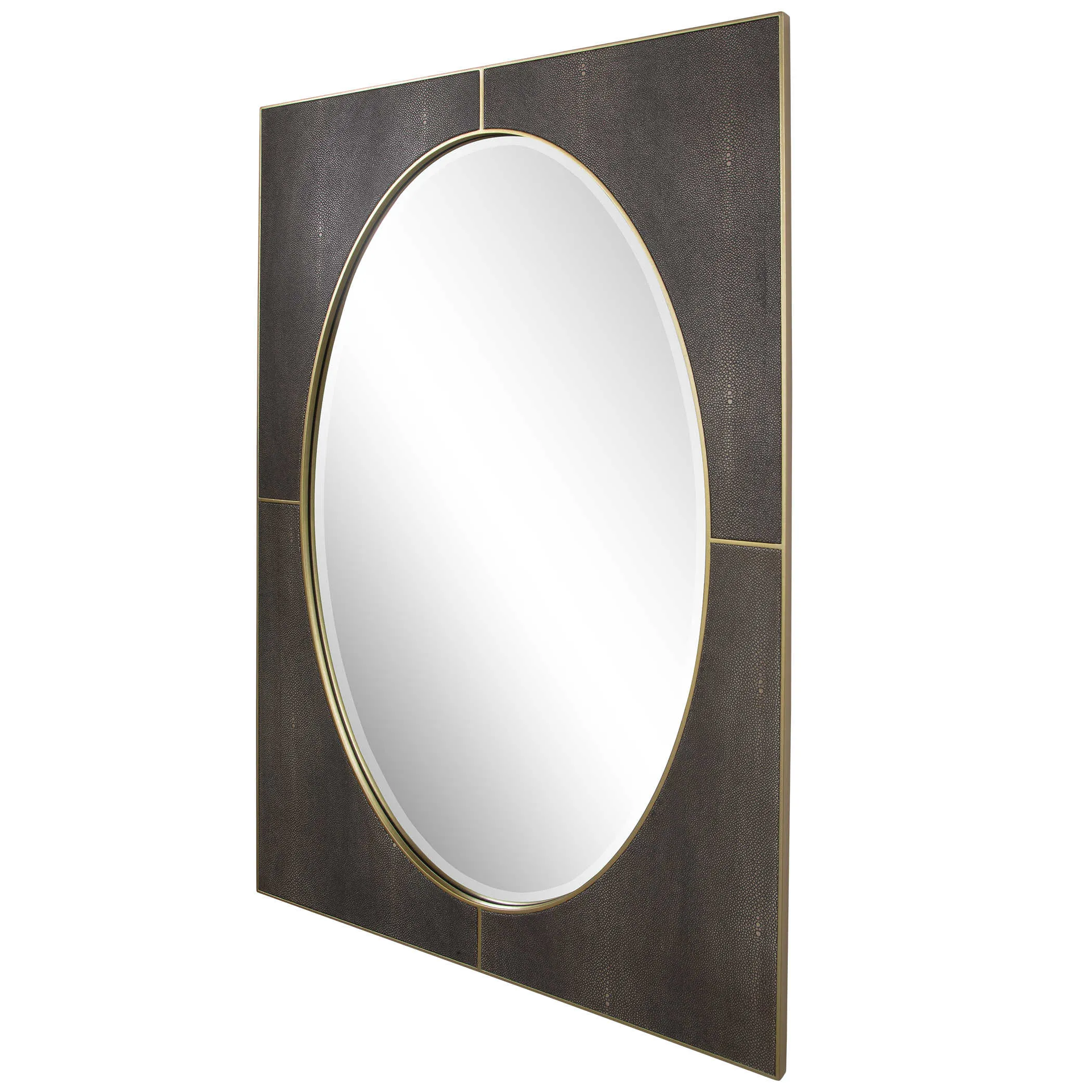 Cyprus Gray Shagreen Mirror
