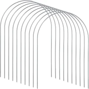 Deekin Set of 9 Croquet Wickets Replacement for Croquet Metal Hoops with Galvanized and Plastic Coating for Family Lawn Backyard Outdoor Game(Arch)