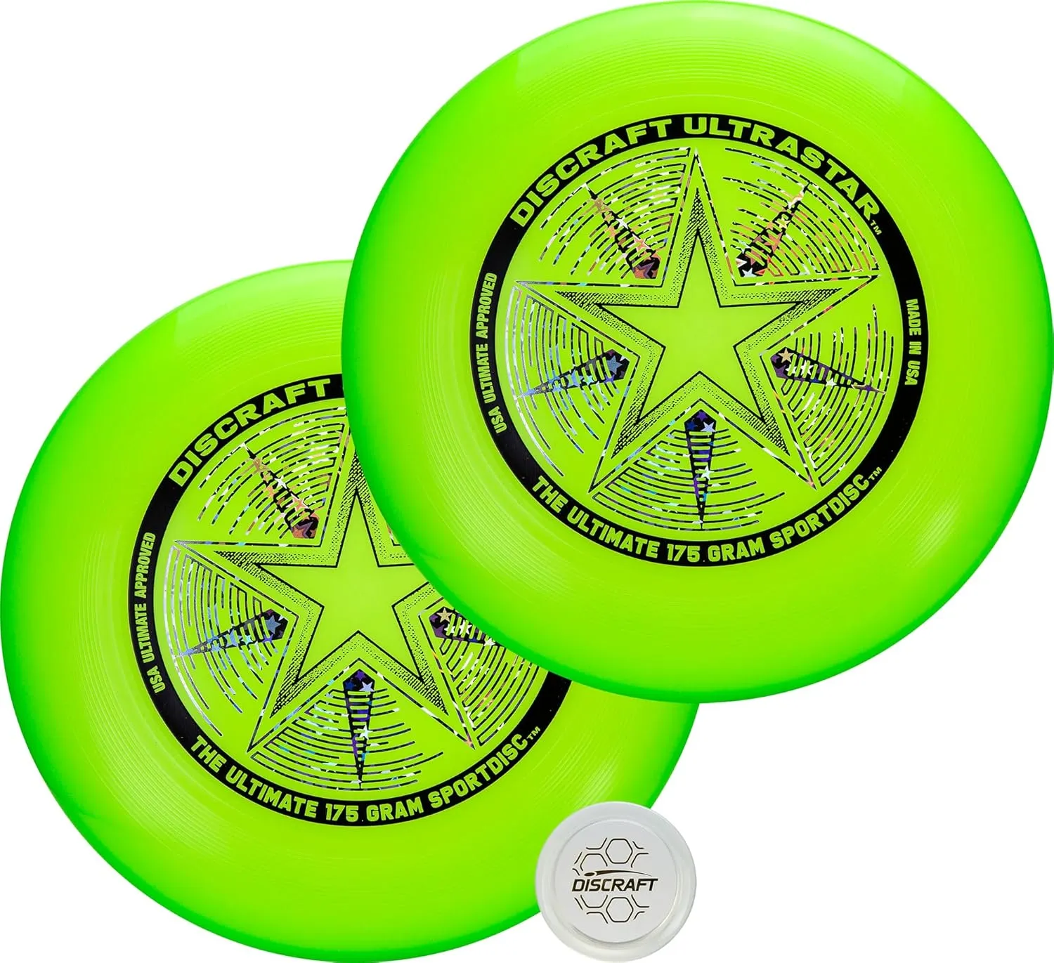 Discraft Ultrastar Ultimate Discs 1 & 2 Packs, Standard Size, for Competitive & Casual Play