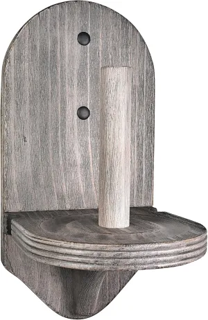 Elegant Wall Mounted Pool Table Chalk Cone Holder - Extra-Sturdy with Beveled Edge and Hardware - Gray