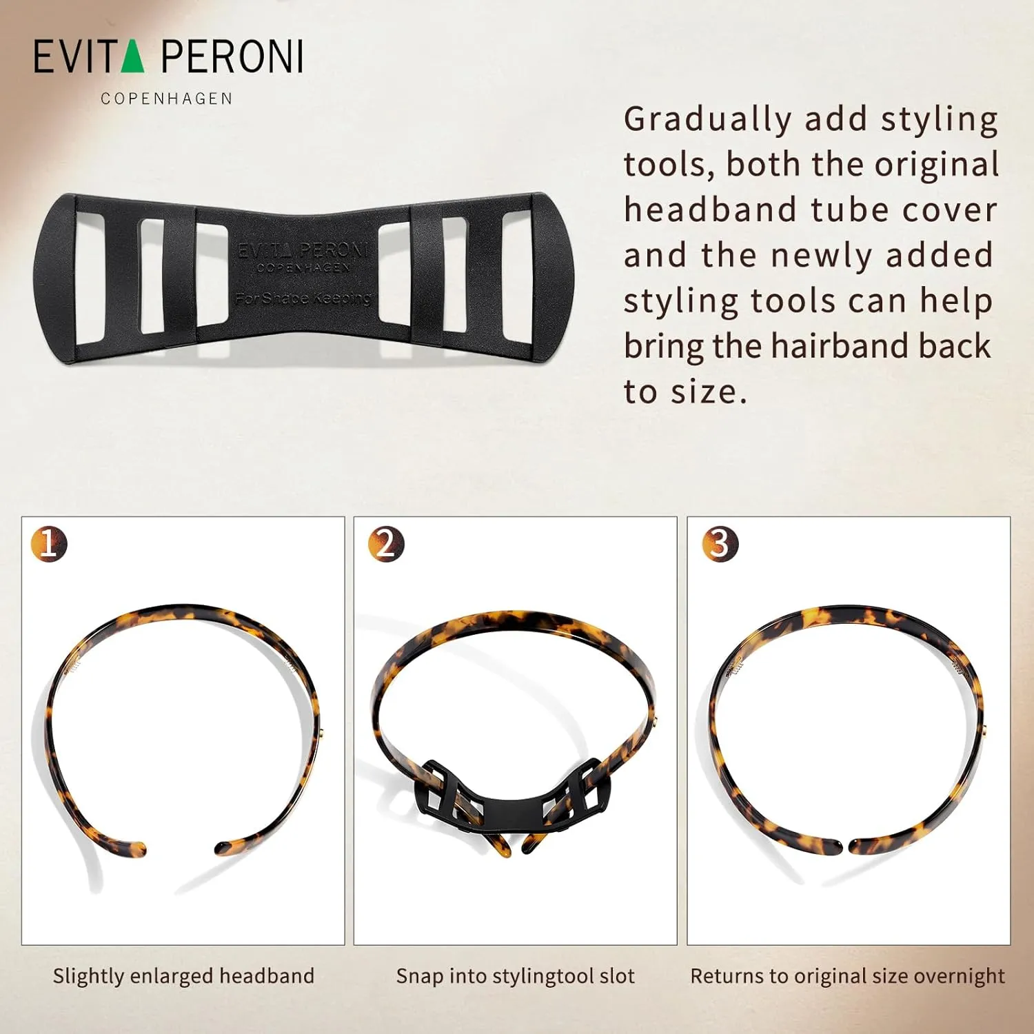 EVITA PERONI Hair Band, Designed for Eyewear, No Pressure, No Headache, Comfortable Headbands for Women, Fashion Thin Headbands Non Slip-Coral Blue