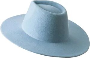 Fedora Hats for Men Women Wool Wide Brim Panama Hat Vintage Classic Fedora Hat