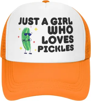 Funny Pickle Trucker Hat Unisex Adult Hats Adjustable Cap for Men and Women Classic Fishing Caps