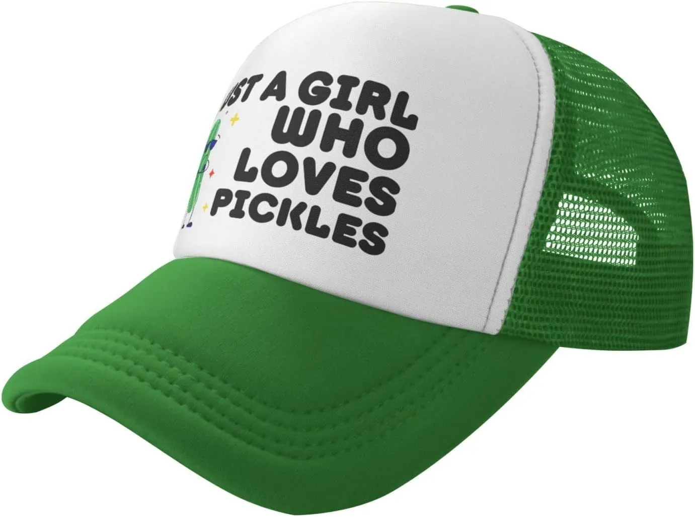 Funny Pickle Trucker Hat Unisex Adult Hats Adjustable Cap for Men and Women Classic Fishing Caps