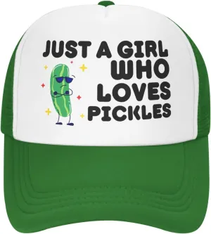 Funny Pickle Trucker Hat Unisex Adult Hats Adjustable Cap for Men and Women Classic Fishing Caps