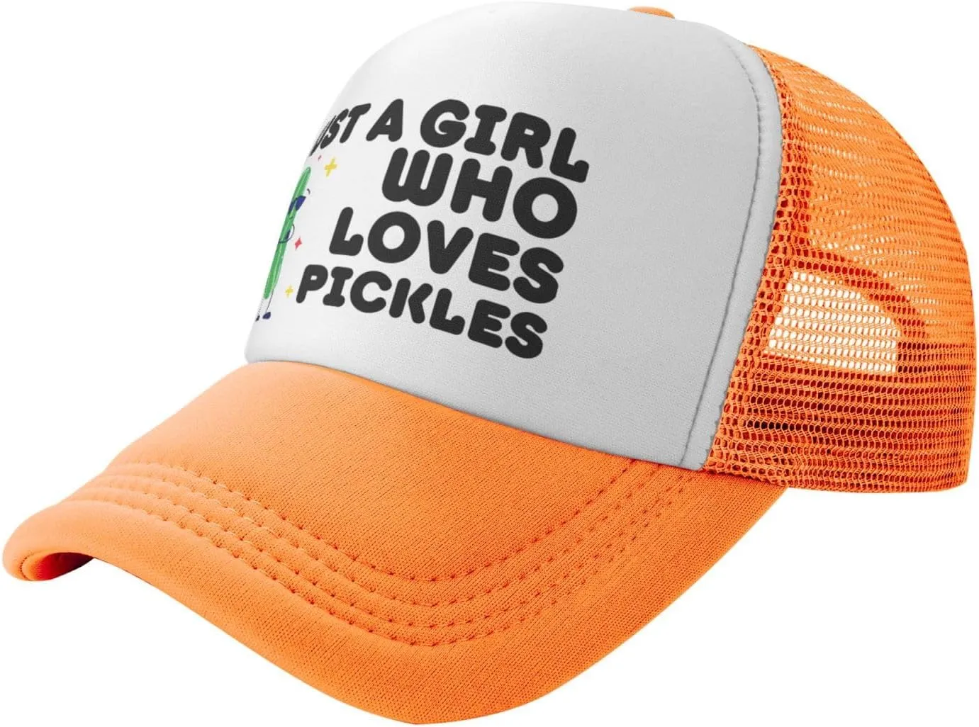 Funny Pickle Trucker Hat Unisex Adult Hats Adjustable Cap for Men and Women Classic Fishing Caps