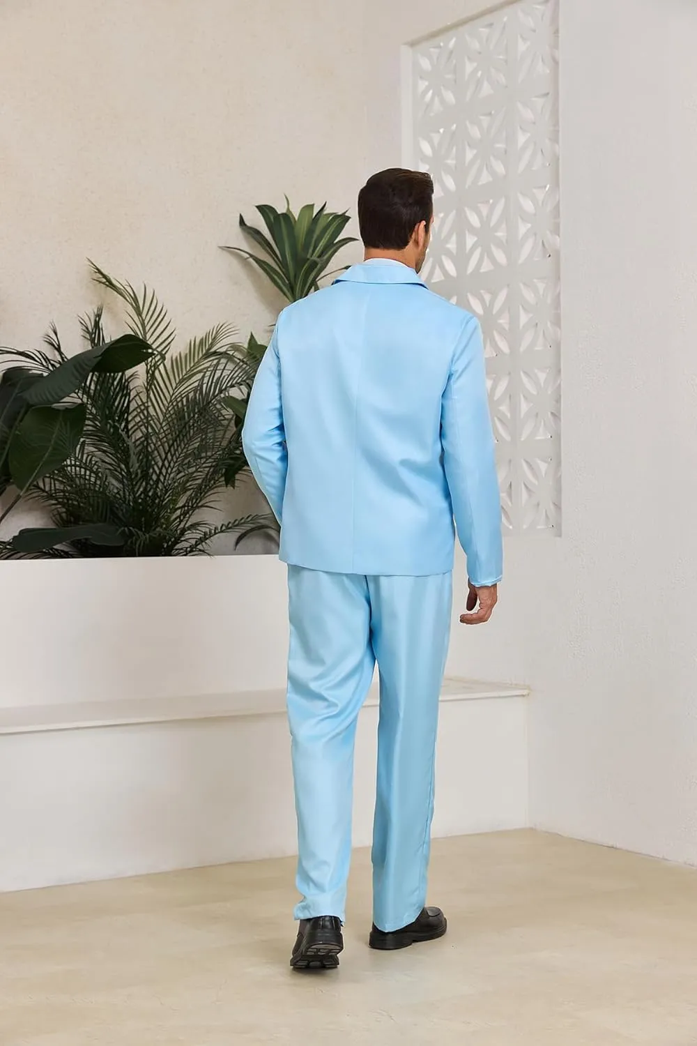 Harry and Lloyd Tuxedos Mens Fun Suit Dumber Orange Suit Dumb Blue Blazer Top Hat Bow Tie Halloween Cosplay Costume