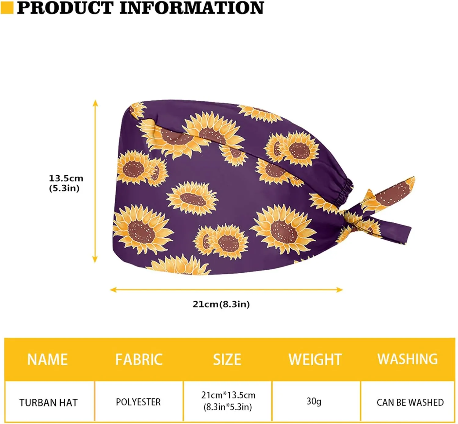 JoyLamoria Novelty Printed Cap with Sweatband Women Men Adjustable Tie Back Hats for Paiting