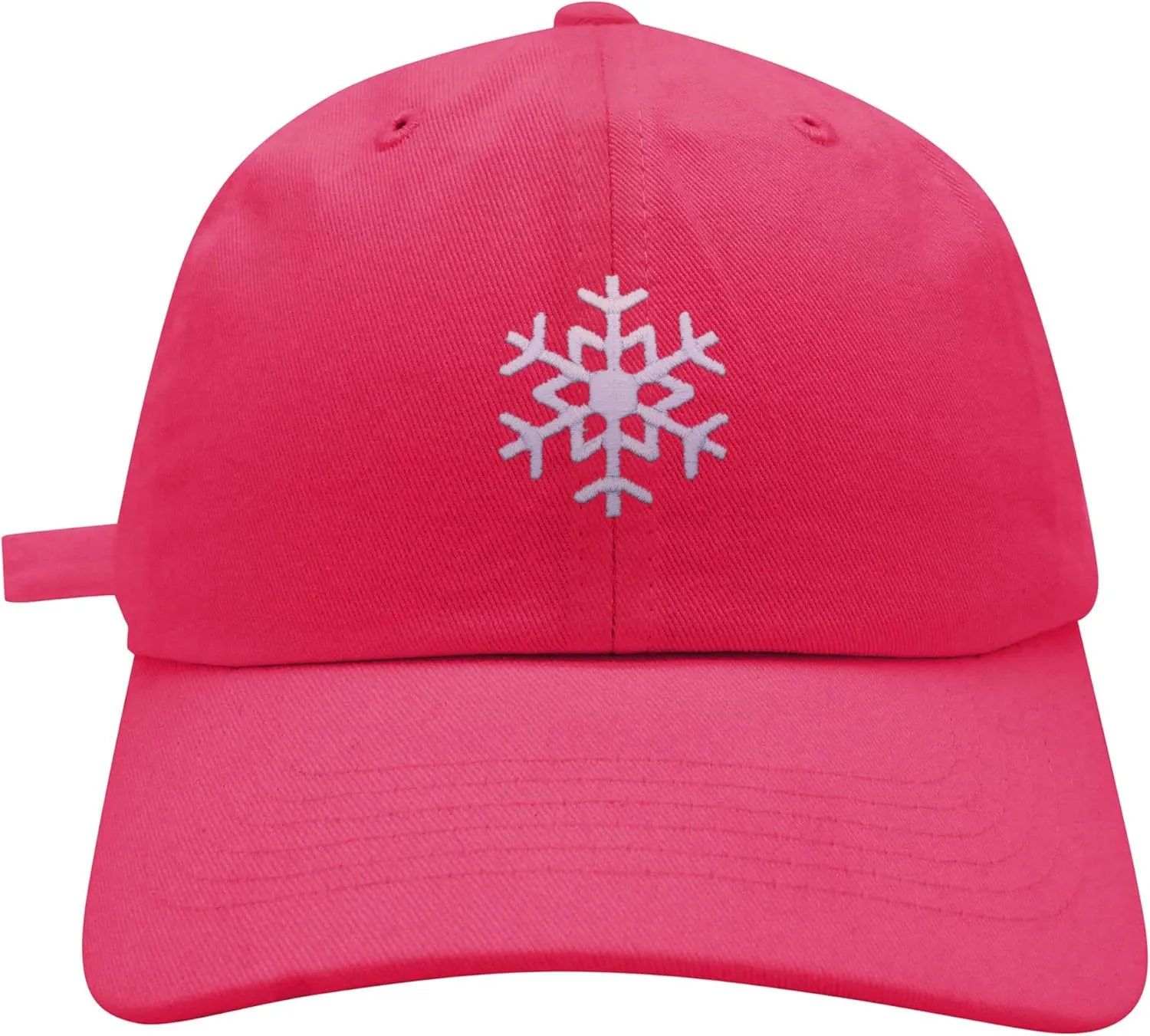 JPAK Snowflake Baseball Cap Embroidered Cotton Dad Hat -
