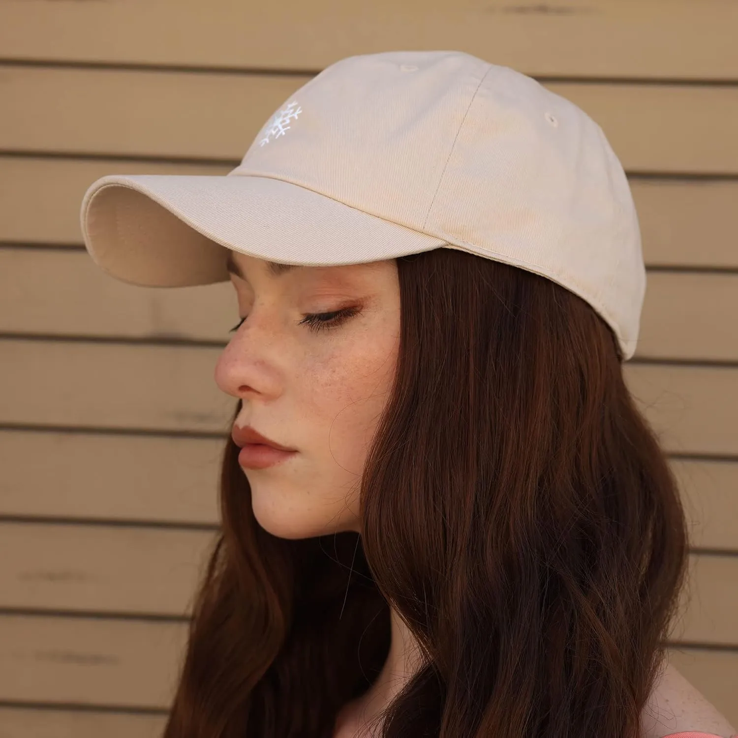 JPAK Snowflake Baseball Cap Embroidered Cotton Dad Hat -