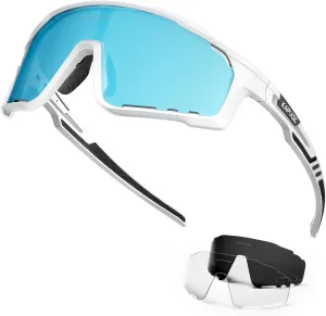 KAPVOE Polarized Cycling Glasses Men Women Mountain Bike Glasses MTB Riding TR90 Sport Sunglasses Running Bicycle K76