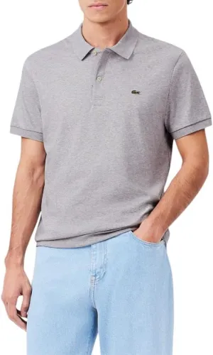 Lacoste Men's Short Sleeve Pima Jersey Interlock Regular Fit Polo Shirt