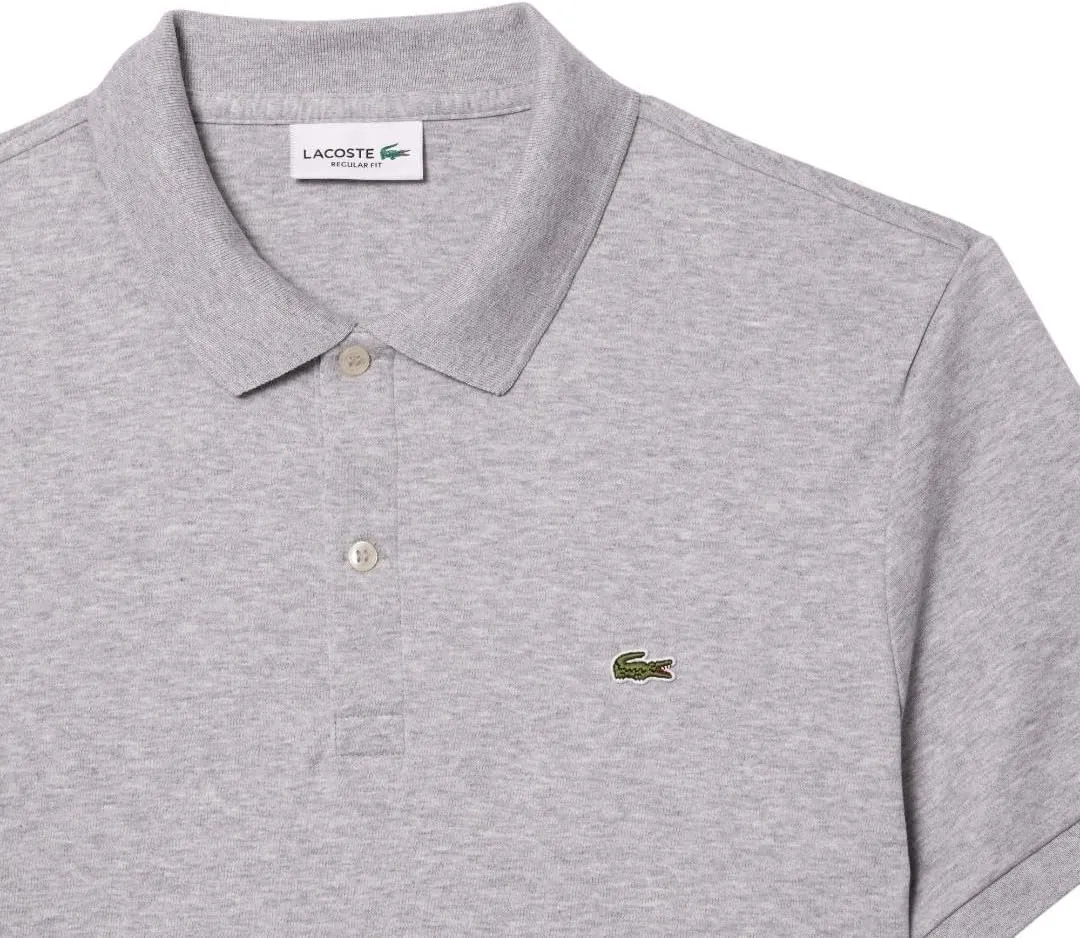 Lacoste Men's Short Sleeve Pima Jersey Interlock Regular Fit Polo Shirt