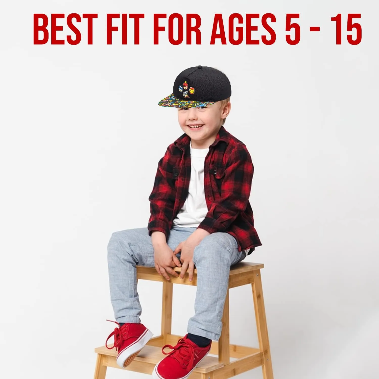 Marvel Legends Captain America, Ironman, Avengers, Hulk Baseball Cap for Boys  Avengers Hat Youth Ages 5-14