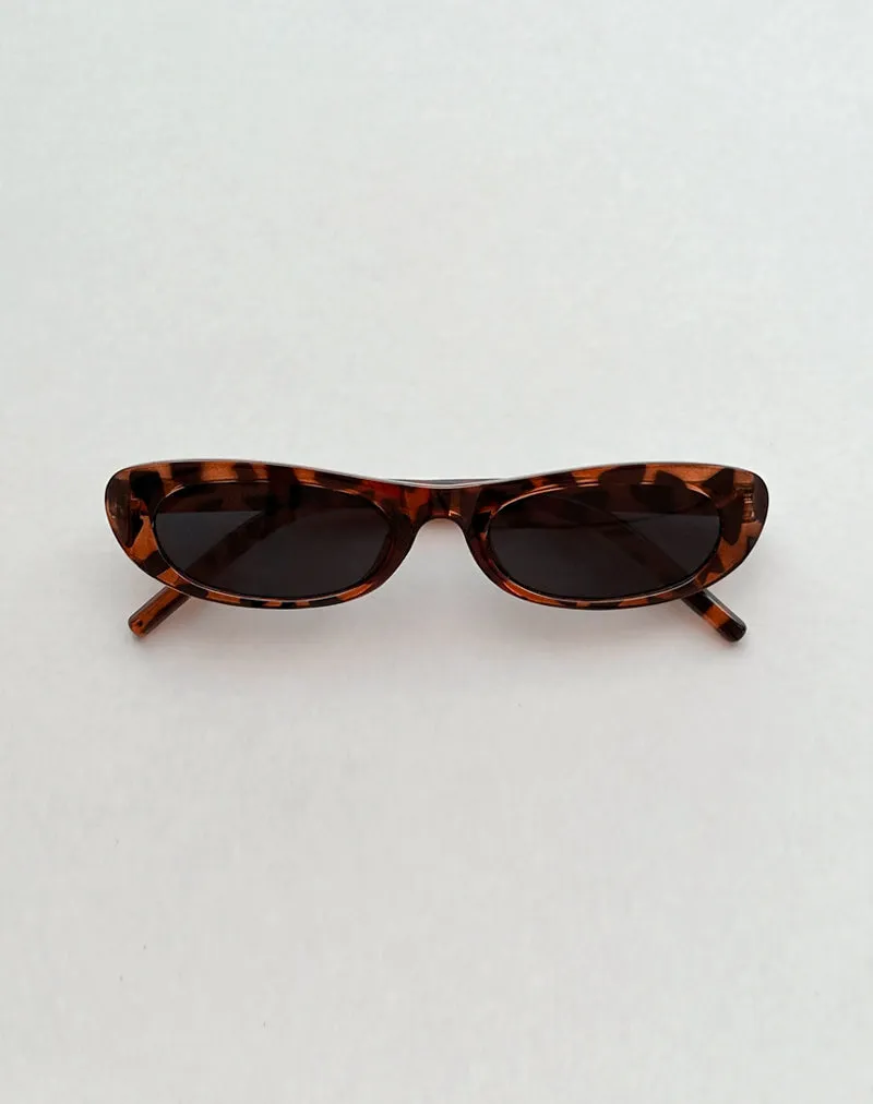 Radiata Rectangle Sunglasses in Tortoise Shell