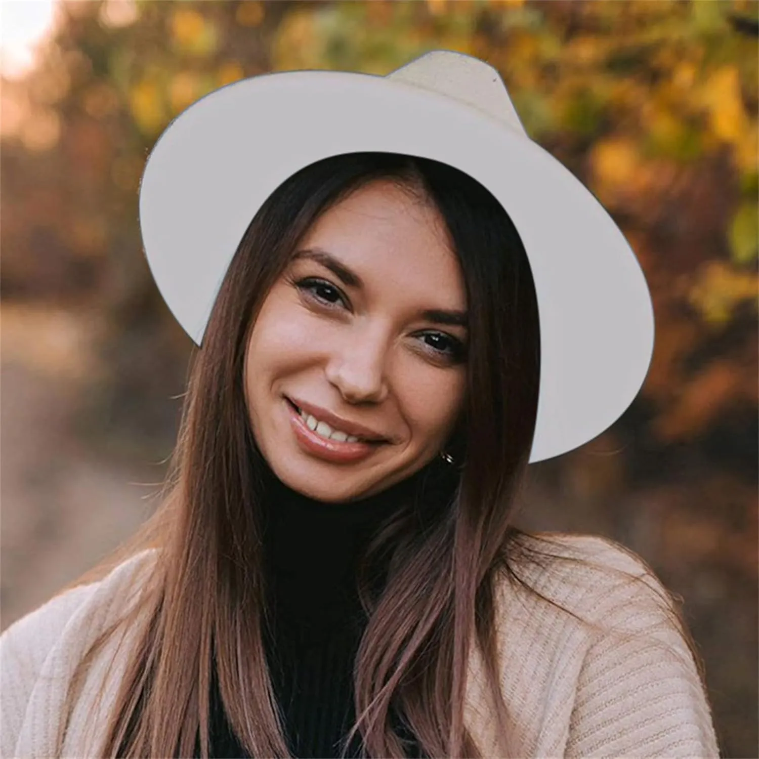 Solid Fedora Hats for Mens/Womens Fedora Hats Wide Brim Fedora Hats Rancher Hat