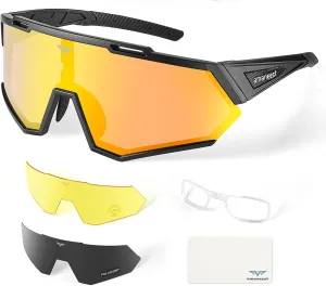 Sunglasses UV Protection Cycling Sunglasses for Men and Women,Impact Resistance Z87.1 for Construction