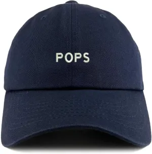 Trendy Apparel Shop Pops Embroidered Solid Adjustable Unstructured Dad Hat