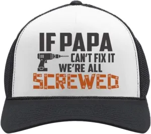 Tstars Funny Father's Day Hat | Gift for Dad Papa or Grandpa Trucker Mesh Snapback Cap