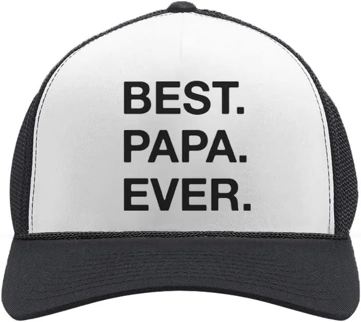 Tstars Funny Father's Day Hat | Gift for Dad Papa or Grandpa Trucker Mesh Snapback Cap
