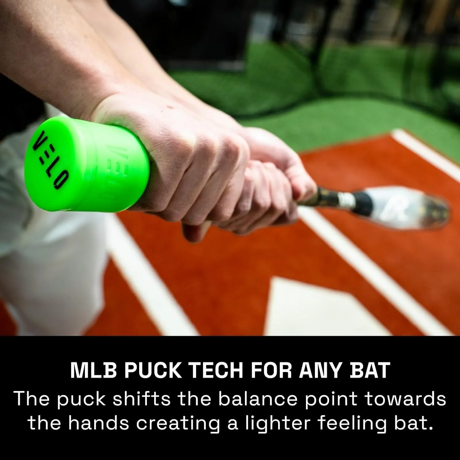VELO Sports | Velo Puck | Pro Puck Technology for Baseball Bats | Measure Your Knob, Choose Your Size | Improve Plane, Launch, and Exit Velo