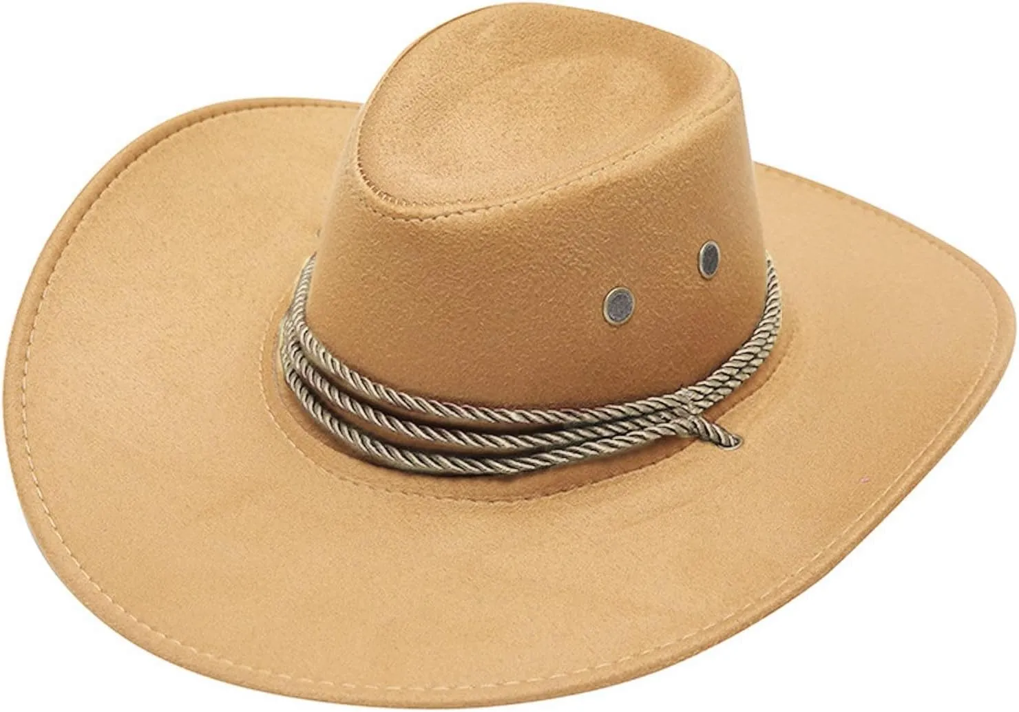 Women Men Felt Wide Brim Western Cowboy Hats Belt Buckle Panama Cap Fedora Hats with Belt for Country Fashion